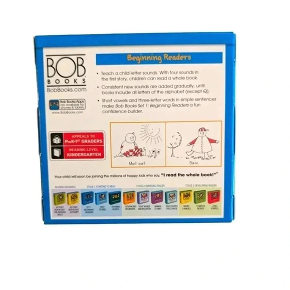 Bob Books Set 1: Beginning Readers Box Set Phonics Ages 4 and up Kindergarten - Picture 3 of 8